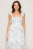 DX46446 | Flutter Strap Woven Maxi Dress