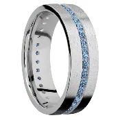 14K White Gold + Distressed Finish