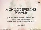 A CHILD’S EVENING PRAYER