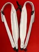 ACCORDION STRAPS NORTEÑO BLACK LEATHER/white