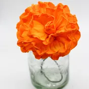 Cempasuchil Small Orange Paper Flowers