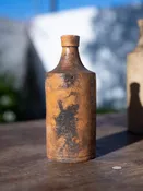 Antique French Ceramic Ale Bottles