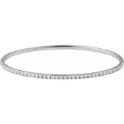 14K Gold Flexible Half Bangle Bracelet