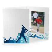 Baseball Locker Room Photo Folder for 4" x 6" or 5" x 7"