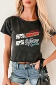 "90% Naughty 10% Nice" Graphic T-Shirt (Charcoal)