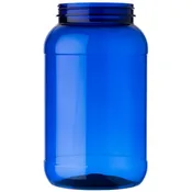 128 oz Cobalt Blue PET Plastic Round Jar 110-400 Neck Finish