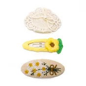 3pc Hair Clip Set – Crochet Meadow Set