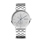 BERING Classic Polished Silver 40mm Silver Dial Men's Watch 14240-700