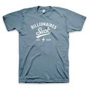 "Billionaires Suck" Men's Tee - Heathered Slate Blue