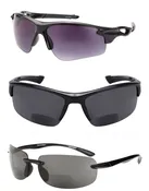 “The Allstars” 3 Pair of Our Most Popular Bifocal Sport Wrap Unisex Sunglasses