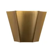 Alora Mood Shelton 2 Light 7 inch Tall Wall Sconce in Brushed Gold with Steel Shade WV595209BG