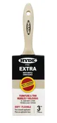 3" Straight Brush, White bristle, Beavertail