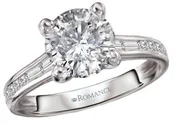 14K WHITE GOLD DIAMOND SEMI-MOUNT 160246-RD200