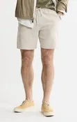 Linen Blend Drawstring Shorts