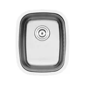 15" TICOR E5080 HAVEN SERIES 16-GAUGE STAINLESS STEEL UNDERMOUNT SINGLE BASIN