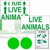 Live Animal Stickers for Airline Cargo Crates