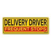 Delivery Driver Frequent Stops Vehicle Decal or Magnet