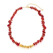 Glass Coral Necklace