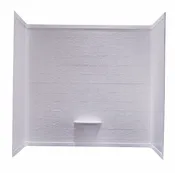 27X54 3 PC PLASTIC TUB SURROUND WHITE