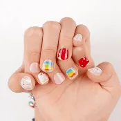 Bright & Fun Kids Nail Wraps | Rainbow Pop - 2779