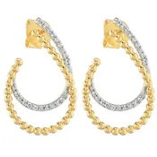 14K Gold and Diamond Earrings