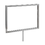 11"W x 7"H Sign Holder with Welded 3" Swedge Stem