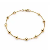 14k Big Disco Satellite Bracelet