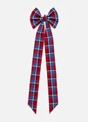BETTY PLAID - Red Fabric Bow