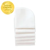 Cotton Washable Baby Wipes - 6 Per Package