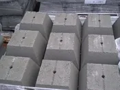 12″ plain pier block