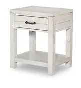 0833 Summer Camp LK Open Night Stand Stone Path Gray Finish