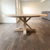 X Pedestal Round Table