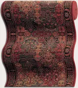 Couristan Kashimar 8143-3203 Imperial Baktiari Red Stair Runner
