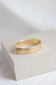 Wide Molten Bangle