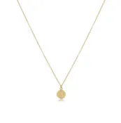 16" Necklace Gold - be you. Small Gold Disc