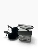 Balenciaga Boudoir Feather Mules in Women's size 38/US 8