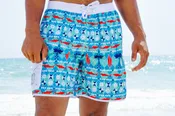 Shark Holiday **Clearance** All Sales Final** Swim Trunks