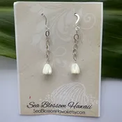 Sterling Silver Pikake Earrings