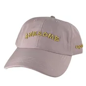 3D AWESOME Hat Nylon Dad Cap - Pink Gold