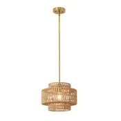 1-Light Hand Woven Pendant Light | OROA
