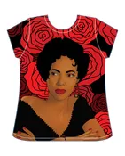 Dorothy Dandridge - Roses [Ladies T-Shirt]
