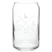 2022 CDA LOGO 16oz Can Glass