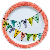 Always Relish Happy Birthday Celebration Party Plate