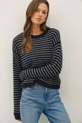 Striped Waffle Knit Sweater