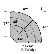 Flexsteel Latitudes Monet Full Wedge