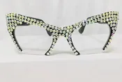 Bling Rhinestone Cat Eye Glasses