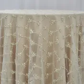 Champagne Beaded Lace