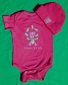 Tiny Tiki Baby Girl 6 MONTH Onesie —  Beachdude Inc.