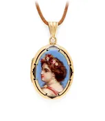 Art Nouveau Sweet Maiden Locket