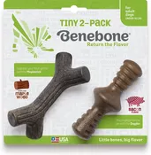 Benebone Bacon Flavor Tiny 2-Pack Dog Toy, 2 ct.